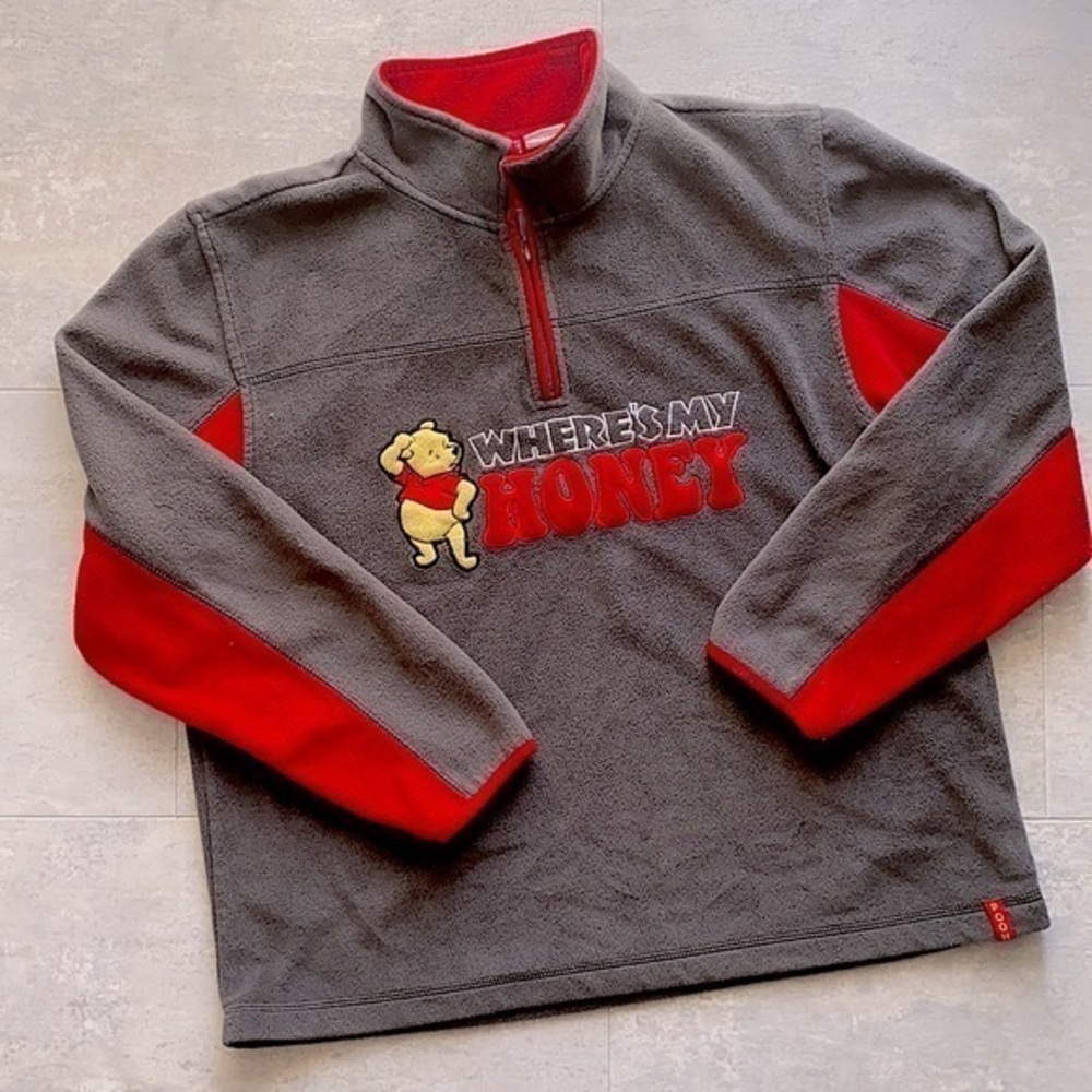 Vintage Winnie The Pooh "Where's My Honey" Graphic Sweater Sweatshirt Hoodie L
